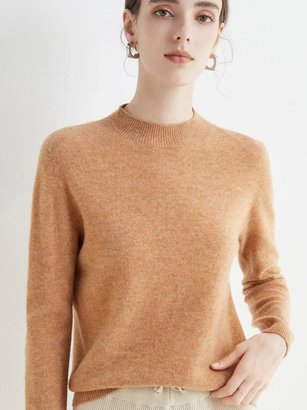 pullover - stilvoller damen rundhals strick-top