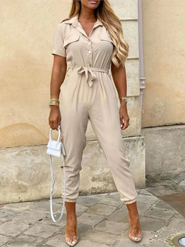 Overall - elegante damen cargo-jumpsuit