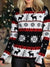 Skandinavischer Rentier Weihnachtspullover - warmer norwegischer Weihnachtspullover für Damen