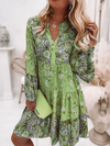 Boho blumenkleid - stilvolles damen sommerkleid