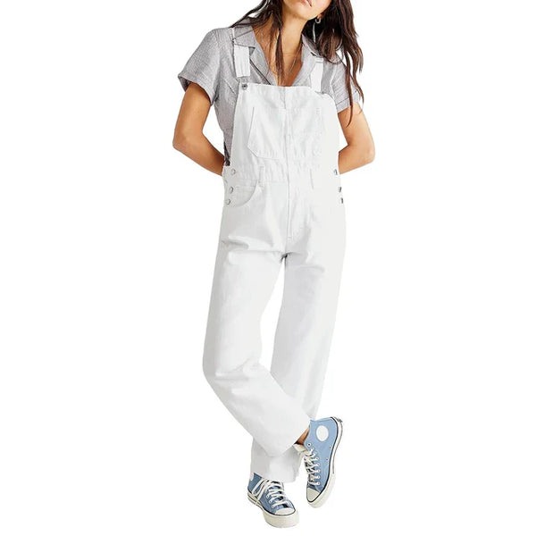 Denim latzhose - lässiger schnitt für frauen