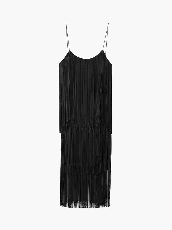 Fransen kleid - stylisches damen abendkleid