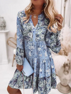 Boho blumenkleid - stilvolles damen sommerkleid