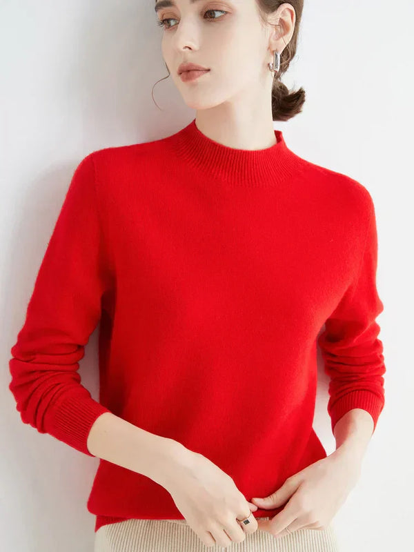 pullover - stilvoller damen rundhals strick-top