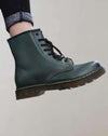 Stiefeletten aus Kunst – hochgeschnittene Damenschuhe