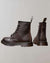 Stiefeletten aus Kunst – hochgeschnittene Damenschuhe
