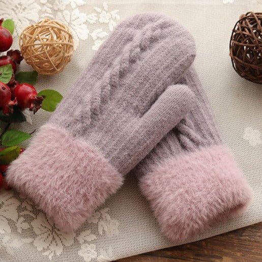 Wollhandschue – gestrickti Winterhandschue für Damen