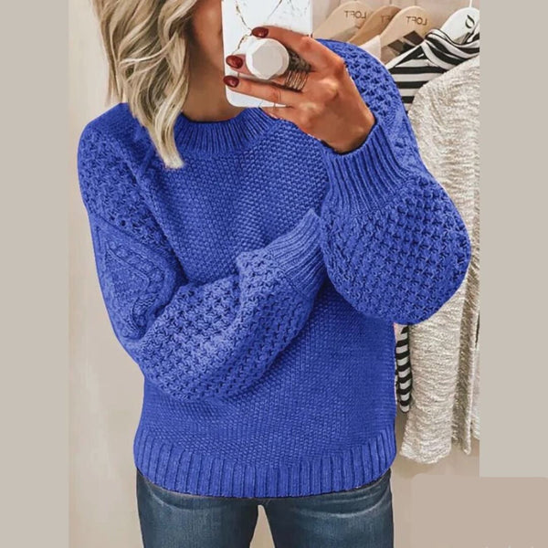 Strickpullover – Damenpullover mit Struktur
