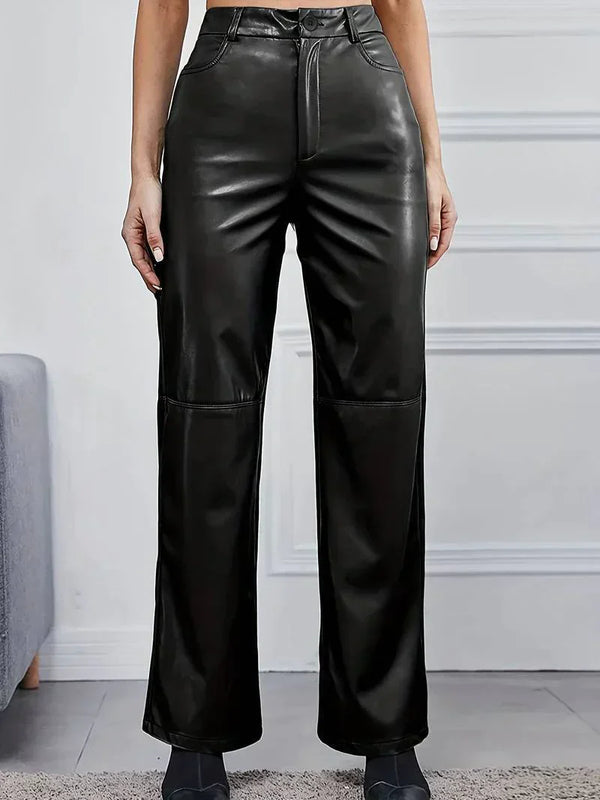 hosen - hochgeschossene schwarze damenhosen