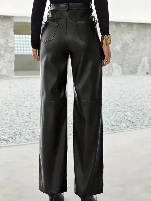hosen - hochgeschossene schwarze damenhosen