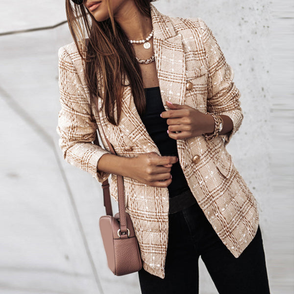 Tweed-blazer - stylische damenjacke mit schnitt