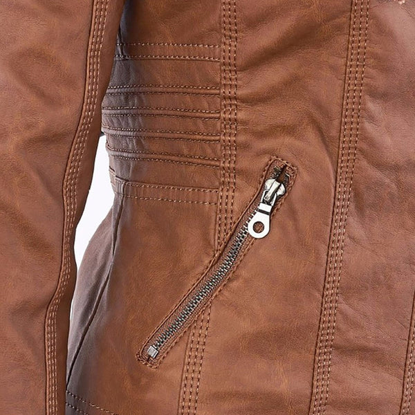 Dame jacke mit kapuze - schicke zip-up oberbekleidung