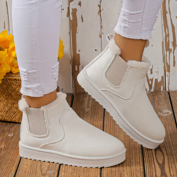Chelsea-Stiefel – Damen Knöchelstiefel mit weicher Fütterig