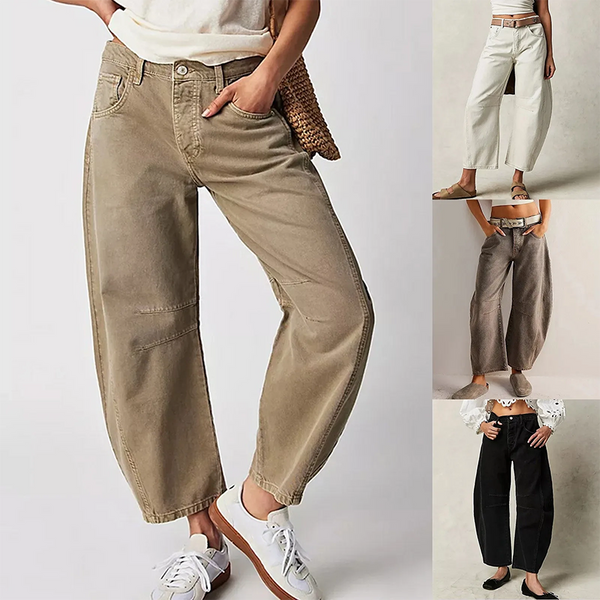 Gemütliche weit geschnittene hosen - modische freizeitpants für frauen