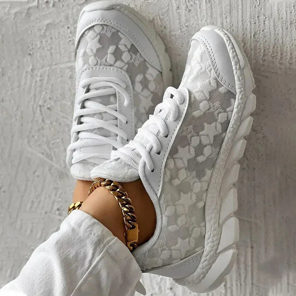 Lace sneaker - elegante, leichte damenschuhe