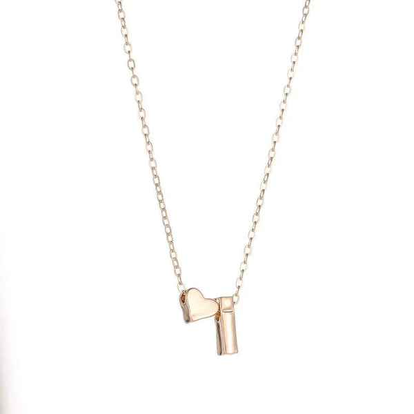 Kette mit Herz und 'S'-Charm – elegante Damenanhänger