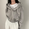 Oversize zip-hoodie - lässige damenmode für jede gelegenheit