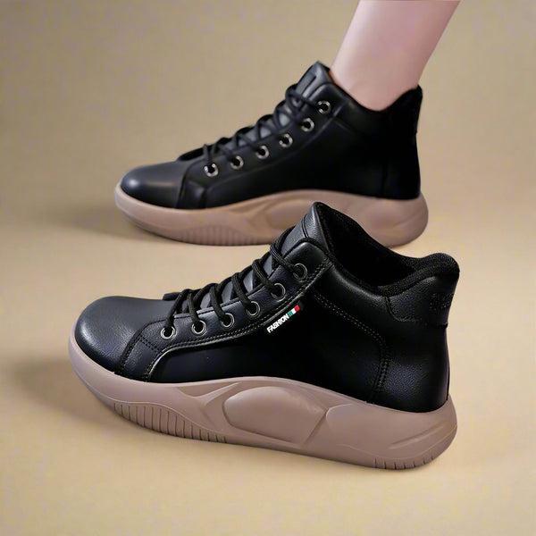 Hohe sneaker - stilvolle, gemütliche schuhe für frauen