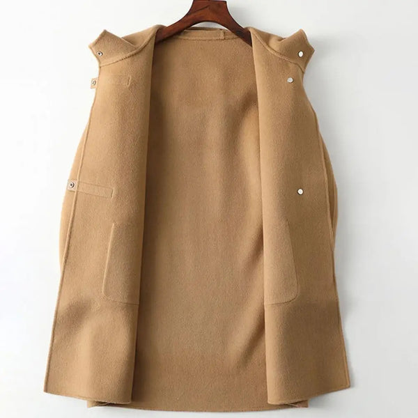 Damen kapuzenmantel - wendbarer warmer überzug