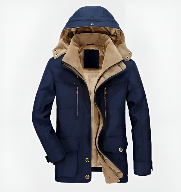 Wasserabweisender wintermantel – kuschelige jacke mit kapuze für damen