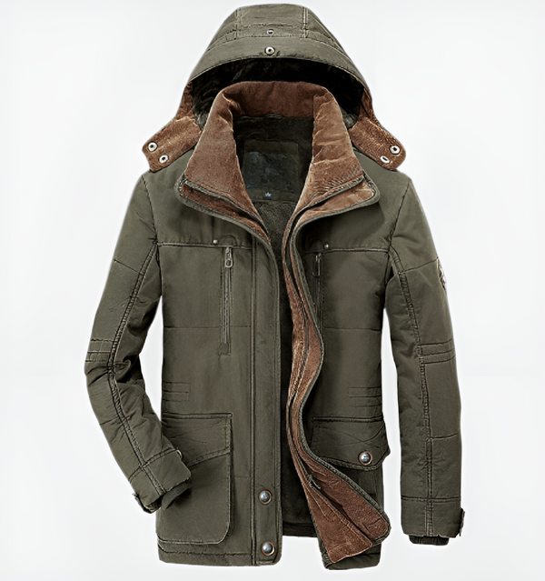 Wasserabweisender wintermantel – kuschelige jacke mit kapuze für damen