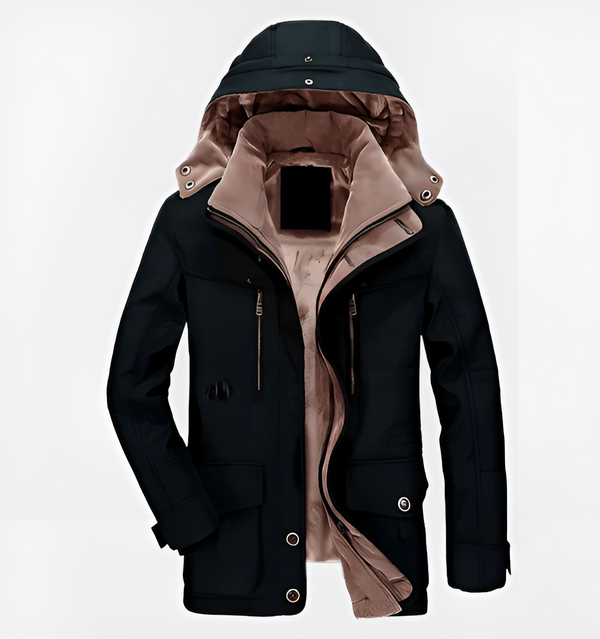 Wasserabweisender wintermantel – kuschelige jacke mit kapuze für damen