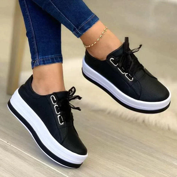 Dame casual platform sneakers - stilvoll und lässig