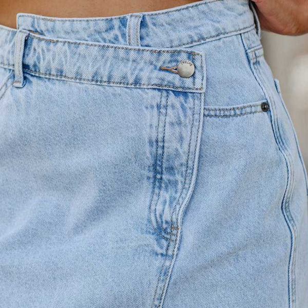 Denimrock - klassischer blauer minirock für damen