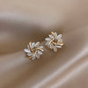 2-teilige Blumen-Ohrringe – Elegantes Design für Damen