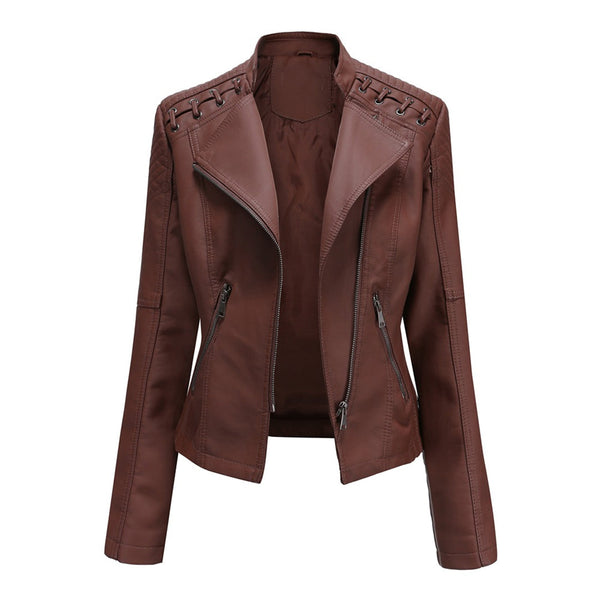 Dame bikerjacke - stylische zip-jacke für frauen