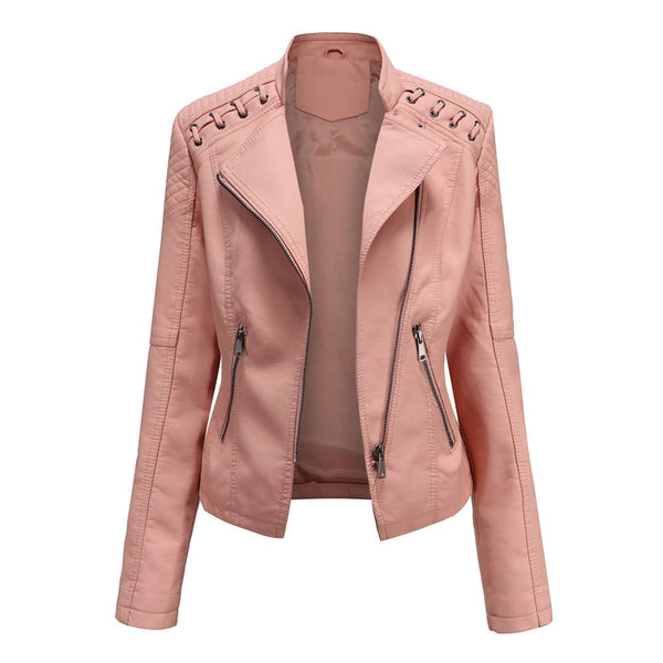 Dame bikerjacke - stylische zip-jacke für frauen