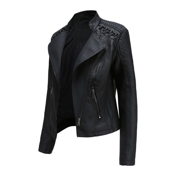 Dame bikerjacke - stylische zip-jacke für frauen