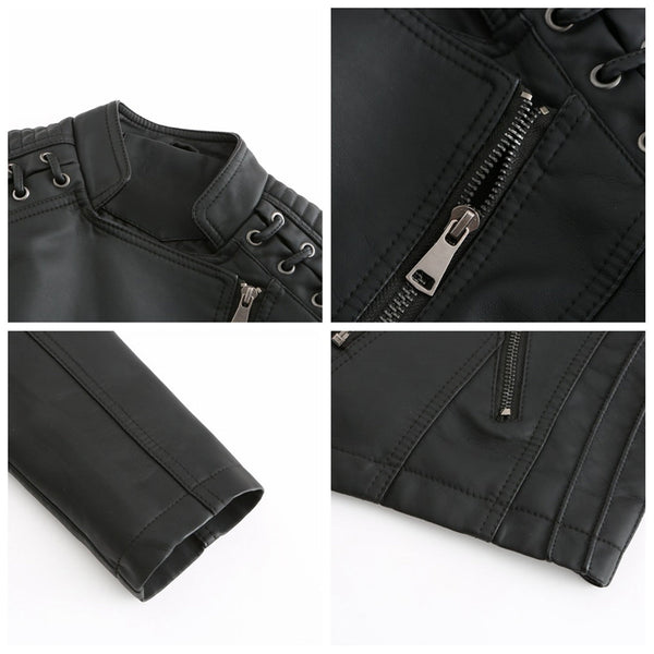 Dame bikerjacke - stylische zip-jacke für frauen