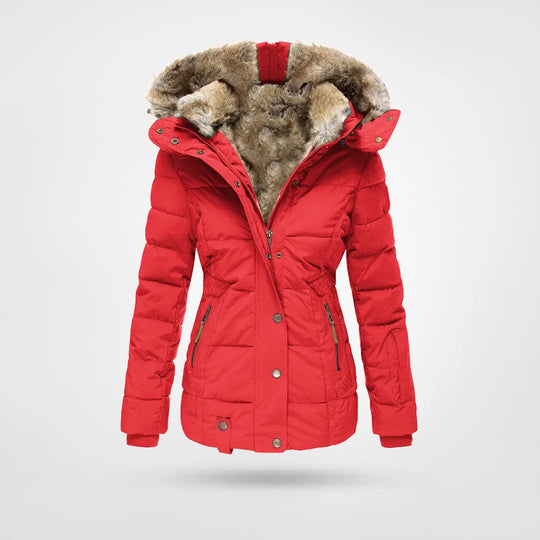 Daunenjacke mit kapuze - isolierte winterjacke für frauen