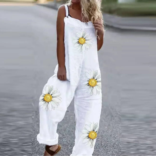Jumpsuit - stylischer damen-jumpsuit mit feder- und vogelmotiven