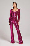 Glitzer-Jumpsuit – Elegants Damen-Outfit mit taillierter Passform