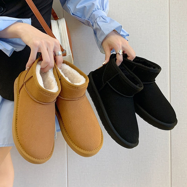 Gemütliche damen stiefel - weiches mit kuscheligem futter für den winter