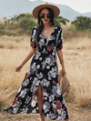 Maxi blümli kleid - stilvolle sommermode