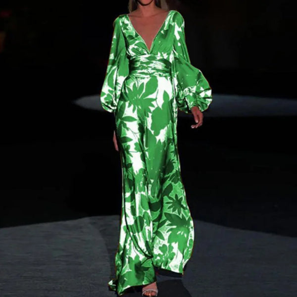Maxikleid - exquisit blumiges abendkleid für damen