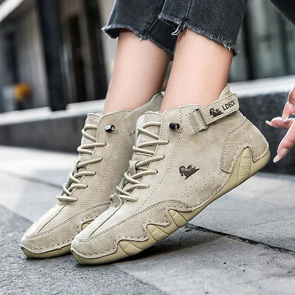Kunststiefeletten – warme, fleecegefütterte Damenschuhe