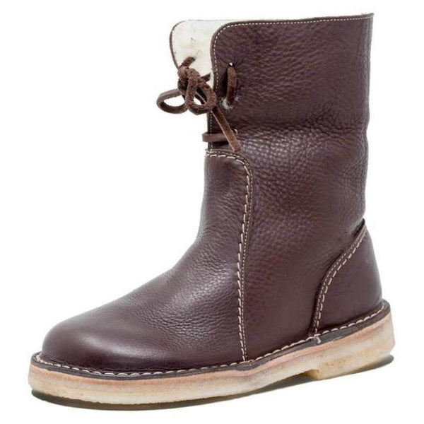 Dä damen winterboot – vintage stiefeletten mit kuscheligem innenfutter