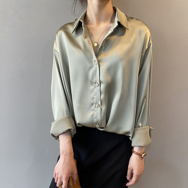 Seidenbluse - elegante vintage-bluse