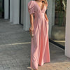 Eleganter jumpsuit - stylisches damen-outfit mit langen ärmeln