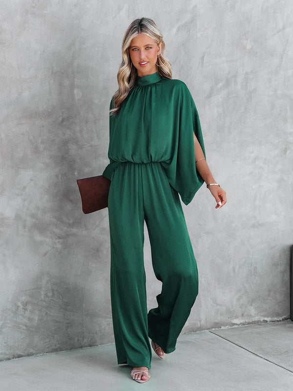 Jumpsuit - elegante grüne damen-jumpsuit