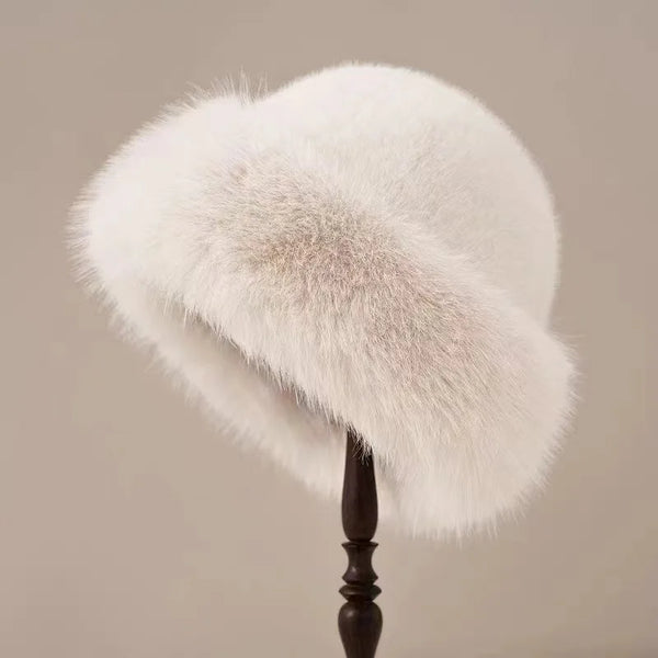 Imitierte Fellmütze – luxuriösi Winter Damen-Kopfbedäckig
