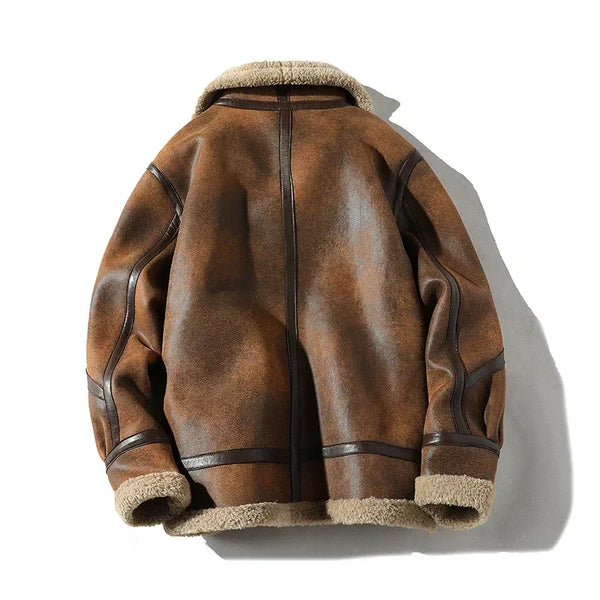 bomberjacke - klassische damen coat mit lammfellfutter