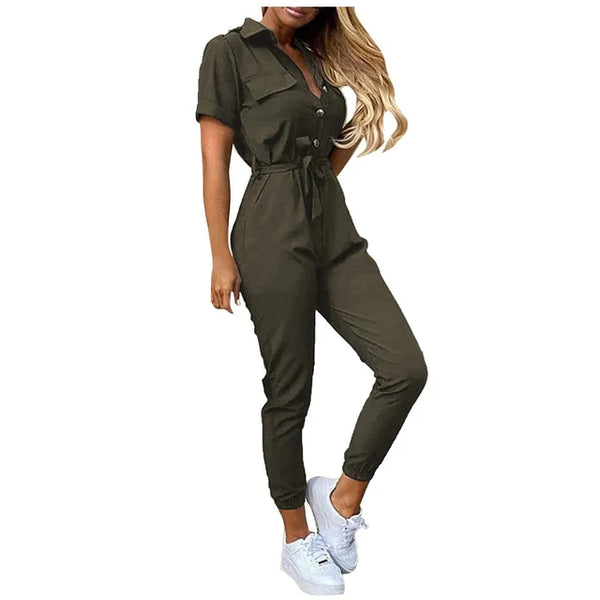 Overall - elegante damen cargo-jumpsuit