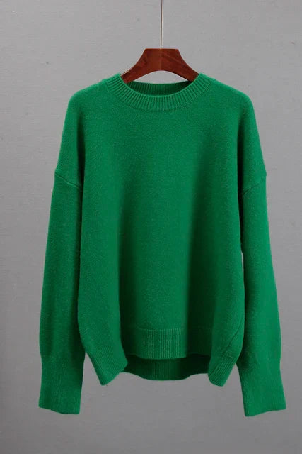 Cashmere pullover - oversized creme damenstricktop
