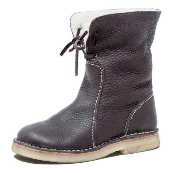 Dä damen winterboot – vintage stiefeletten mit kuscheligem innenfutter