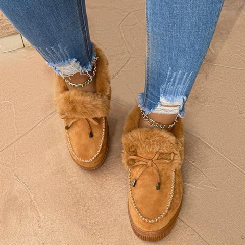 Faux-faux fur slipper – kuschelige damen sneaker für den alltag